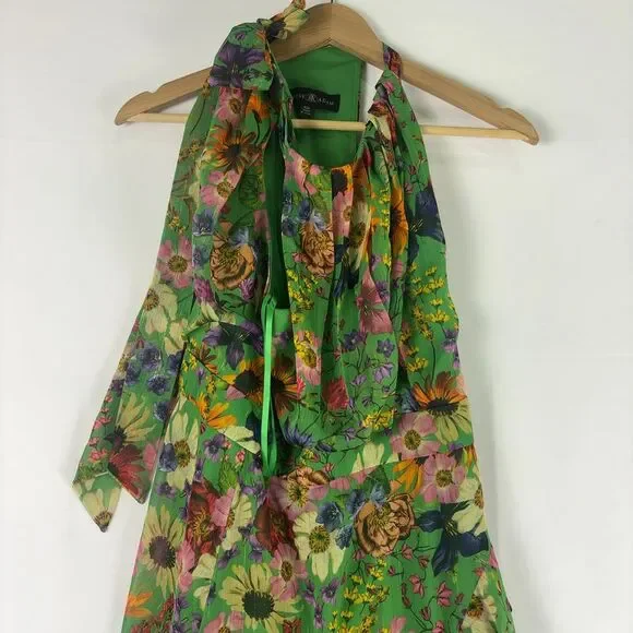Betsy & Adam Floral Halter Maxi Dress. - Picture 2 of 4